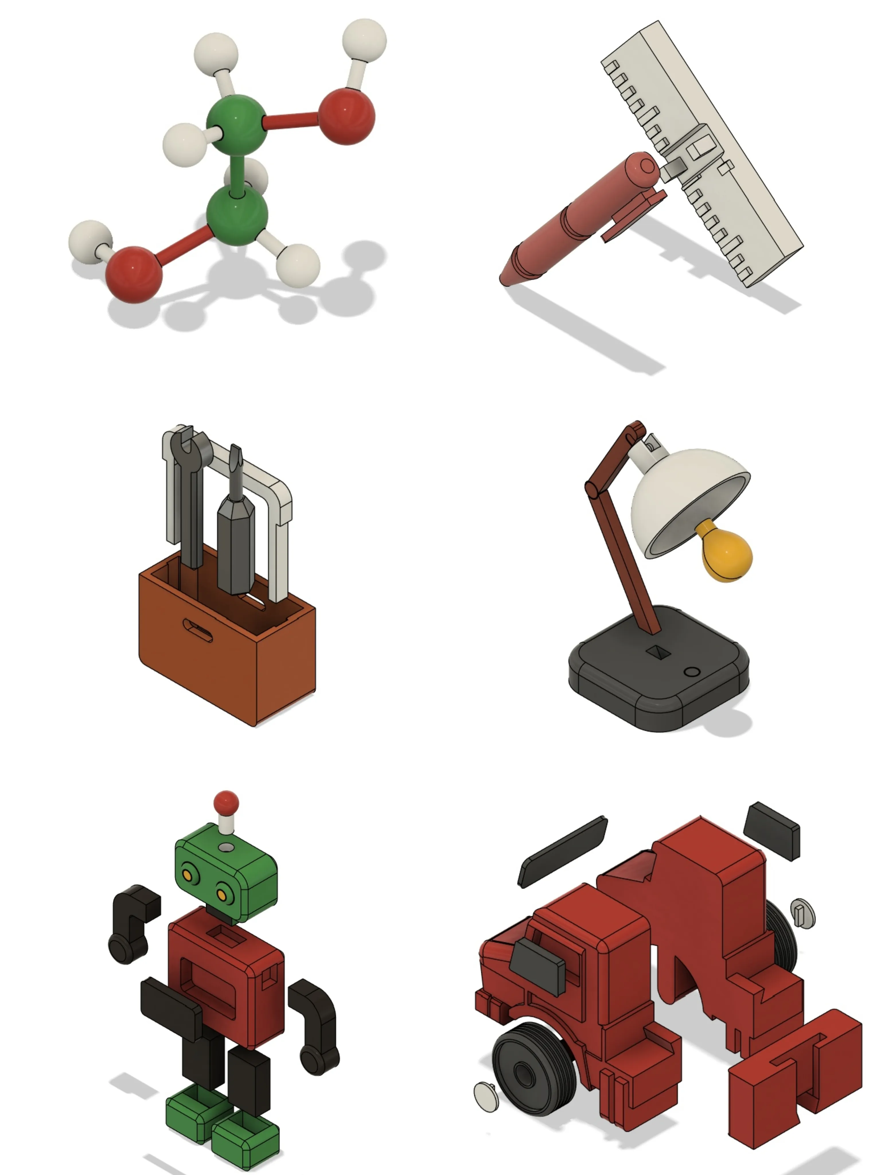 Maker Starter Pack 6 Icon Models・[Kit Card + Standalone Display Piece ...