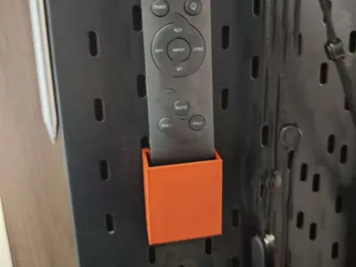 Metal Pegboard Remote Control Organizer