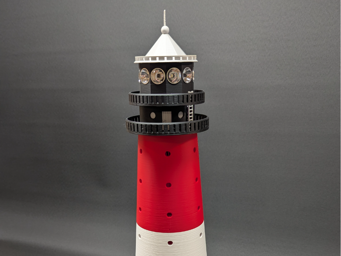 Leuchtturm 50 cm mit 230° LED Leuchtfeuer