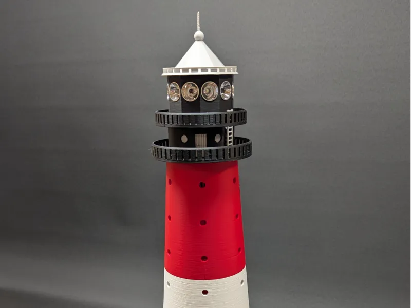 Leuchtturm 50 cm mit 230° LED Leuchtfeuer