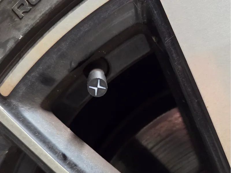 Polestar tyre valve cap