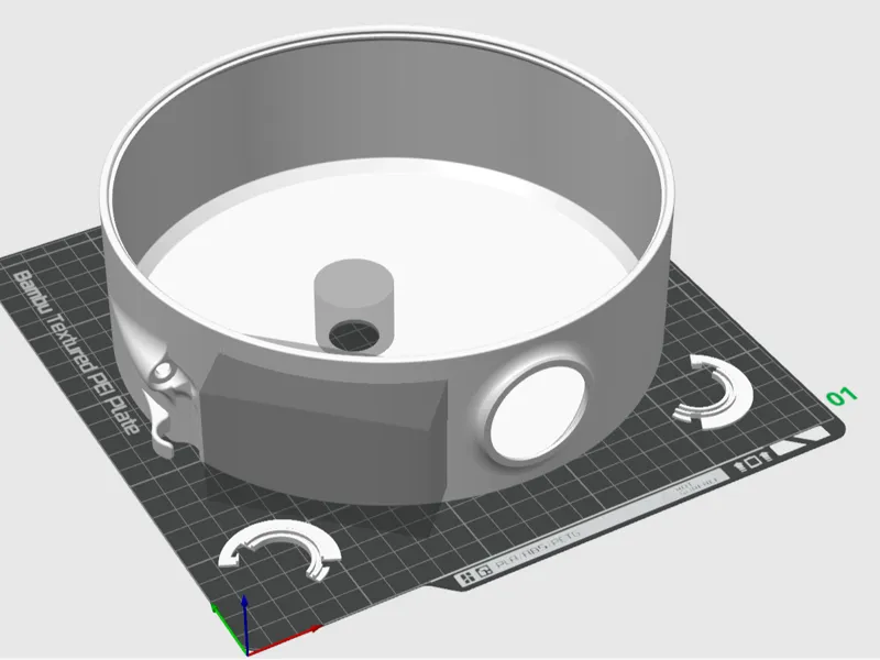 Drybox for Active Spool Bambu Labs A1 Solid Holder