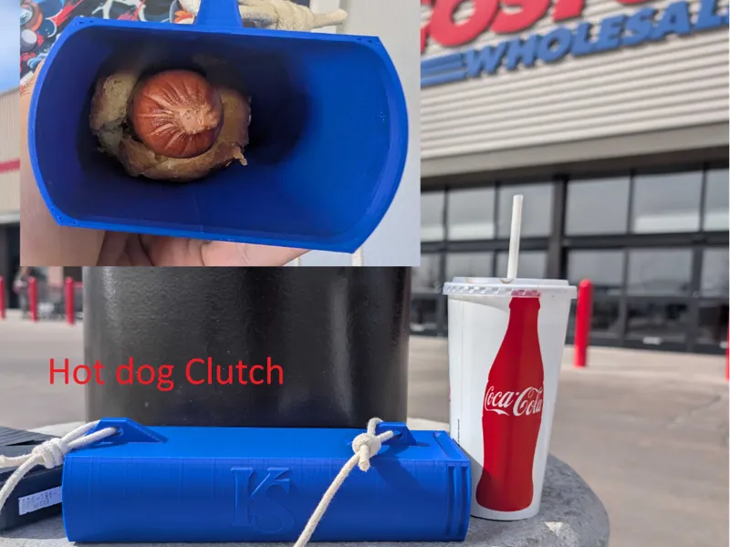 Costco Hotdog inspired Hotdog clutch bag