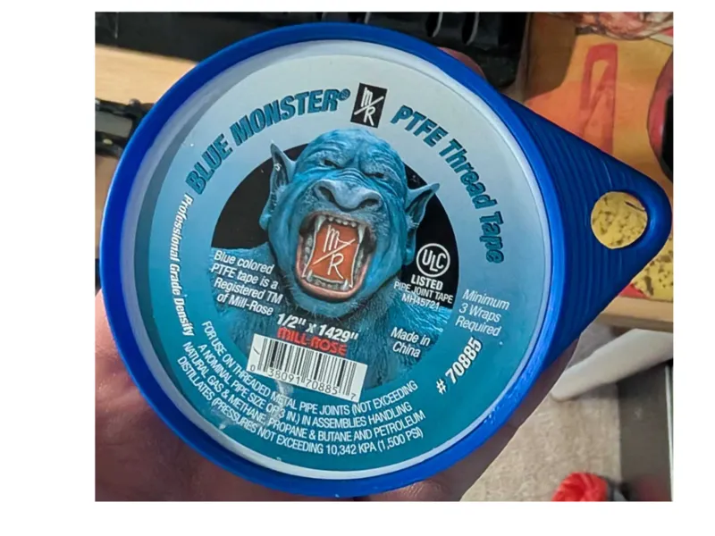 PTFE tape roll holder