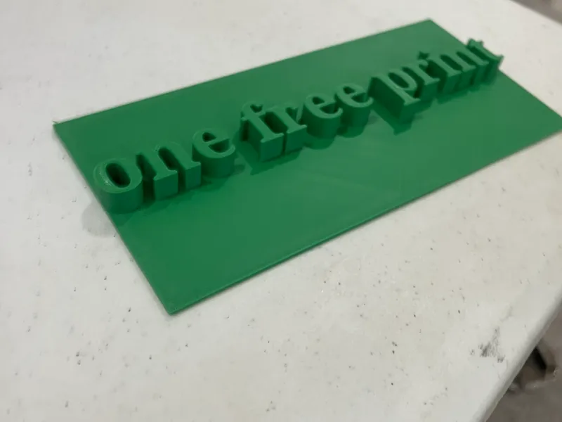 One Free Print