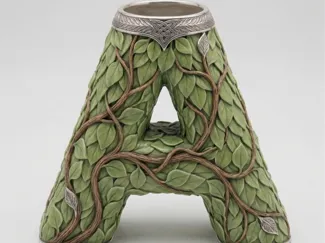 Vaso Alfabeto Botanico - Lettera A
