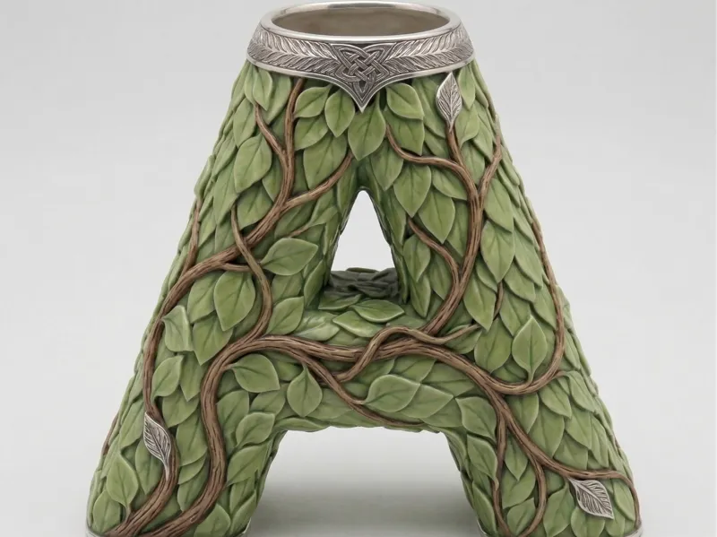 Vaso Alfabeto Botanico - Lettera A