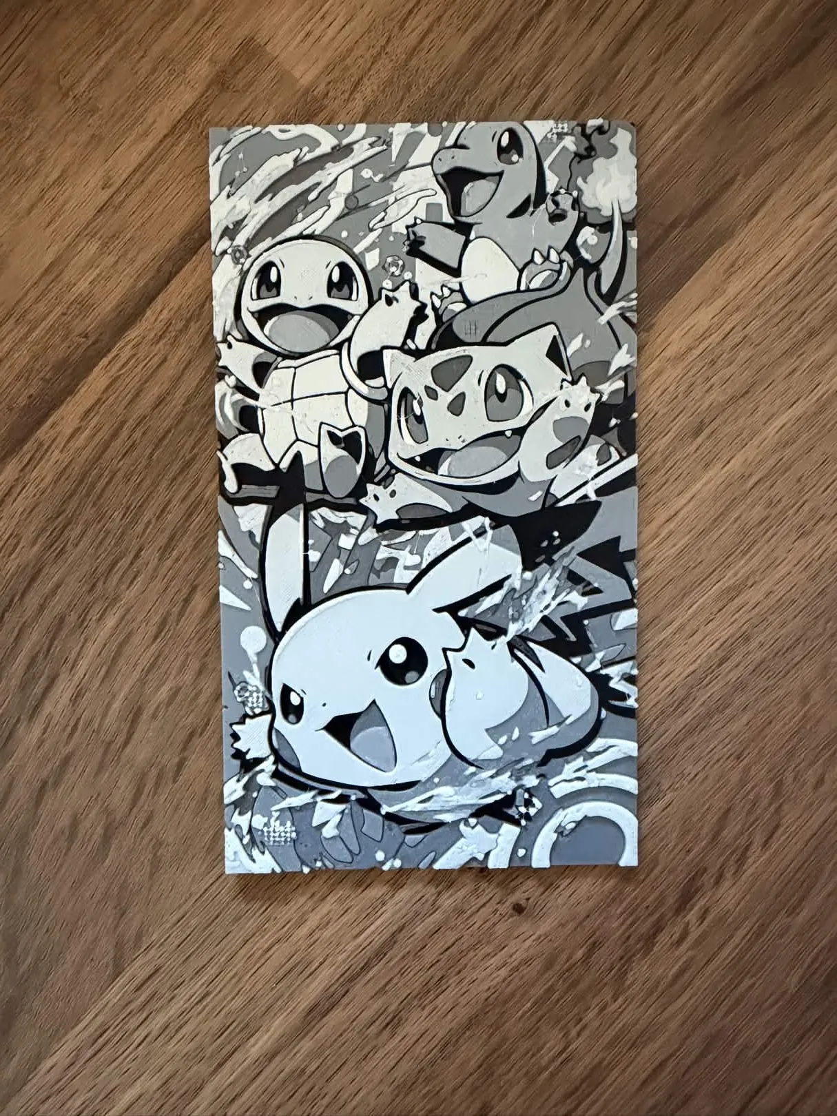 Pokémon Art ( Starter Pokémon ) - Free 3D Print Model - MakerWorld