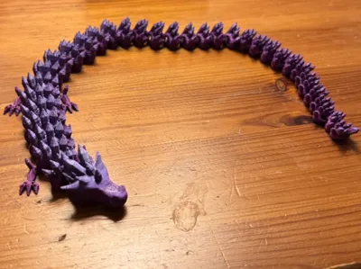 Articulated crystal dragon