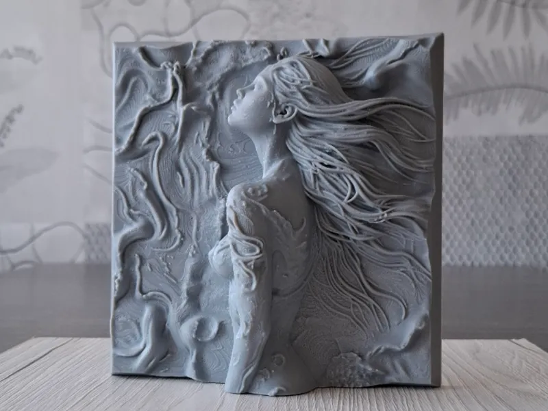 Whispers Serenity - Relief Sculpture