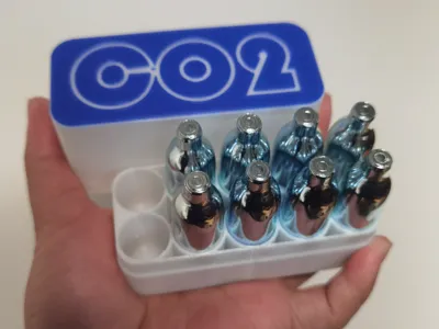 Gas Cartridge / Cylinder Storage Box for CO2 and Nitrogen
