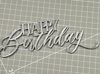 Happy Birthday corsivo