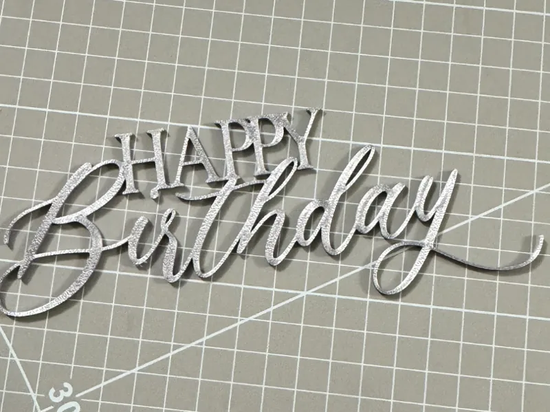 Happy Birthday corsivo