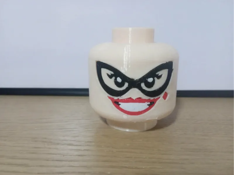 Harley Quinn face for Giant Minifig