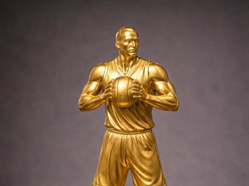 Basketball Trophy Gold