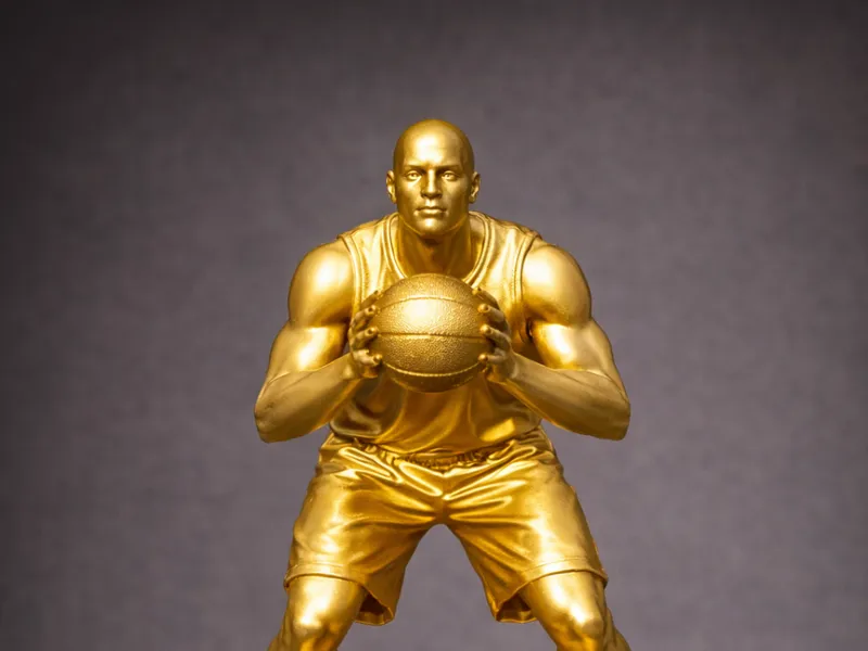Basketball Trophy Gold