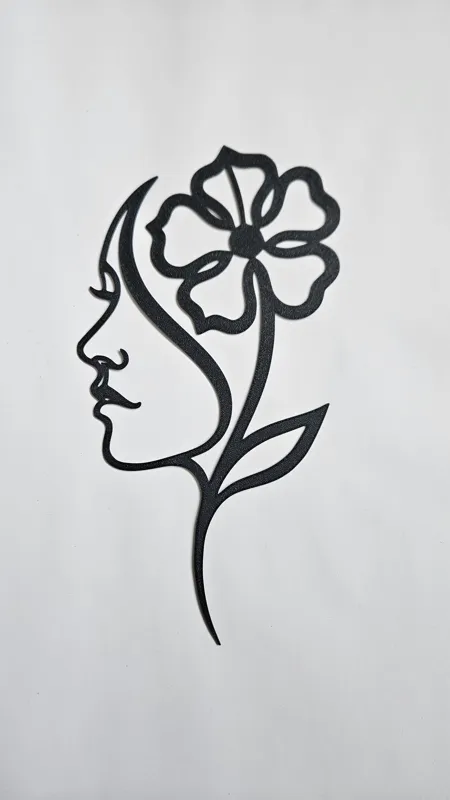 Flower/Face Wallart