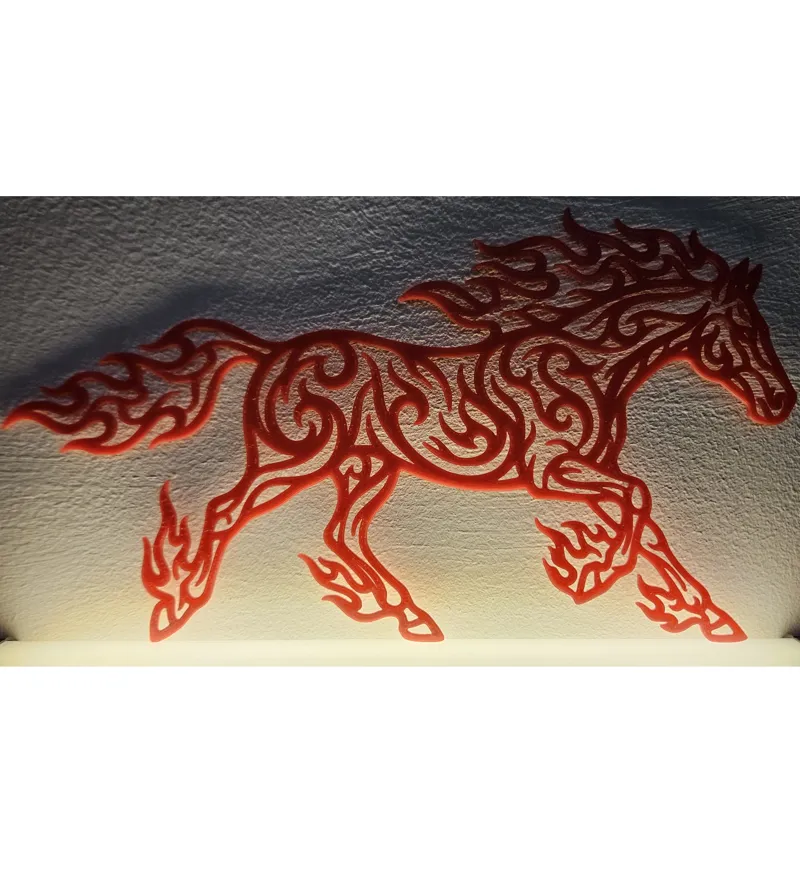 Horse on fire Wallart