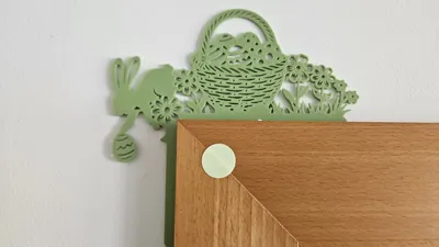 Easter Bunny & Egg Basket - Door Decoration