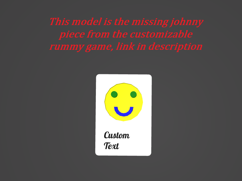 Jonny for rummy full custom