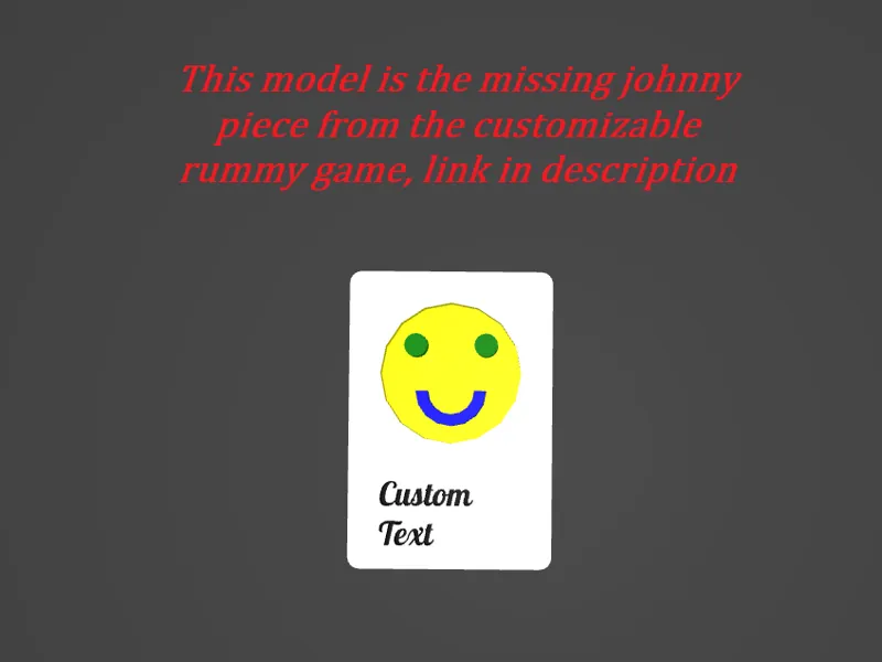 Jonny for rummy full custom