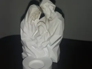 Sagrada familia con porta vela