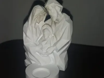 Holy Family with candle holder
