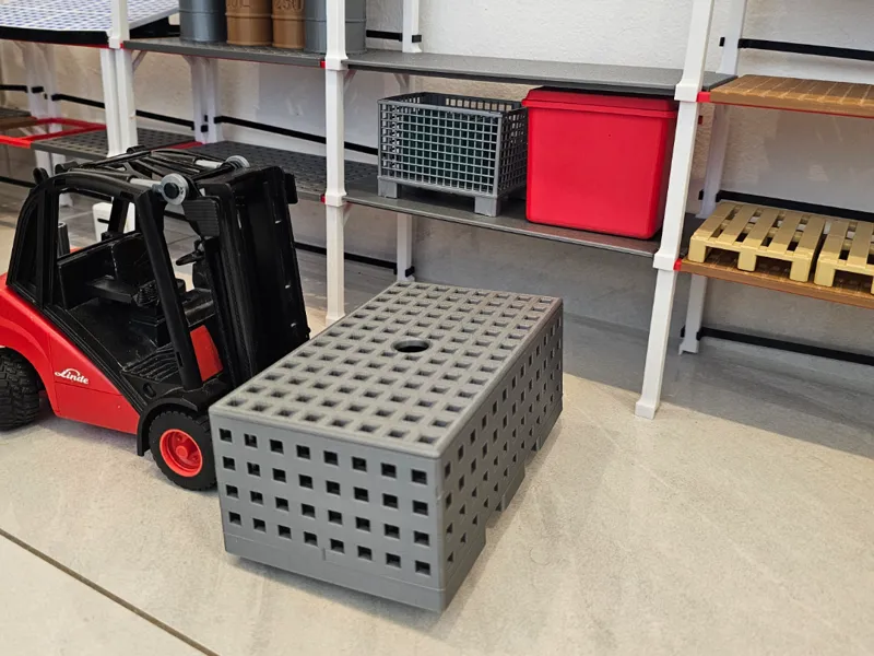 Große Gitterbox für Bruder Lagersystem