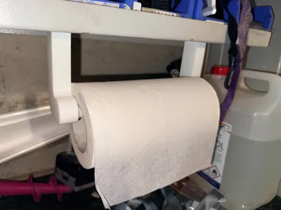 Magnetic paper roll holder