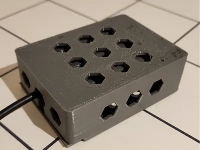 Parametric box: sliding lid, compartments, vents