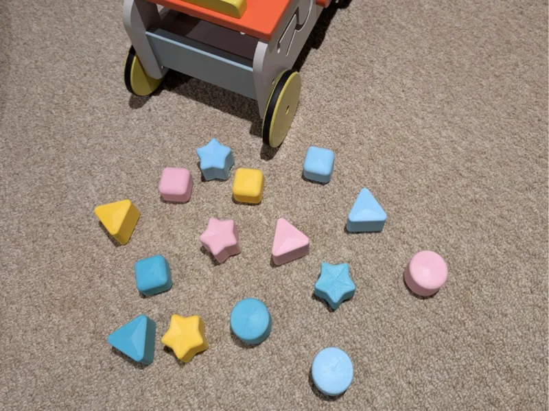 Replacement blocks for children's push toy