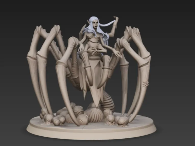 Lolth, Spider Queen - D&D Goddess Miniature FanArt