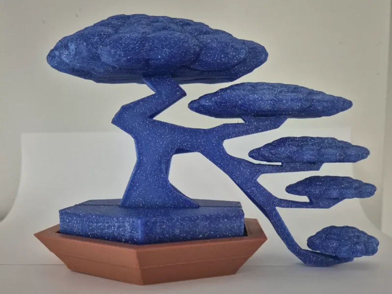 Cascade Bonsai and Pot