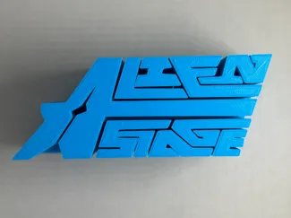 Alien Stage Logo Shelf Display