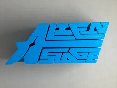 Alien Stage Logo Shelf Display