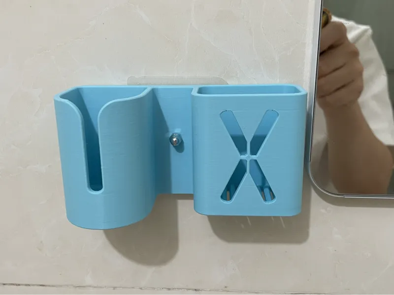 免钉洗漱收纳支架