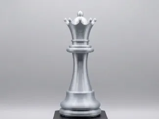 Trofeo de Ajedrez Personalizable - Modelo Reina 