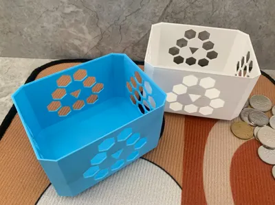 Stackable Mecha-Style Hollowed-Out Storage Box