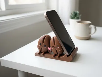 Coffee Bean Phone Stand - Cute Desk Holder
