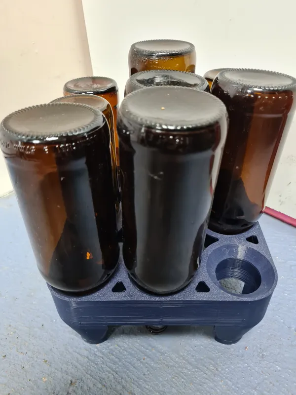 Beer bottle drying rack