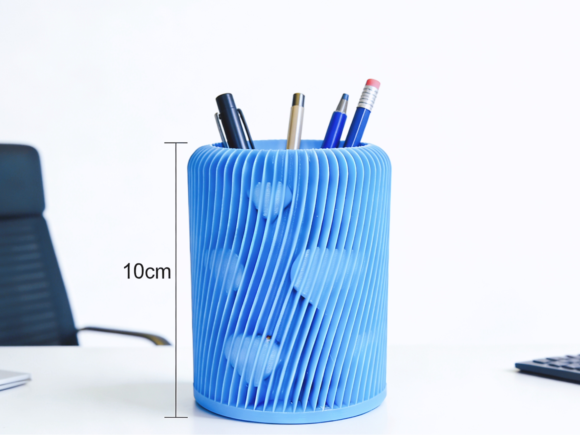 海洋蓝调笔筒・立体海洋之心・Ocean's Heart | 治愈系桌面收纳