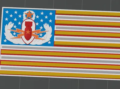 Challenge coin holder EOD American Flag