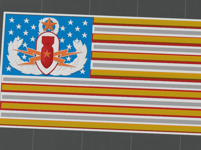 Challenge coin holder EOD American Flag
