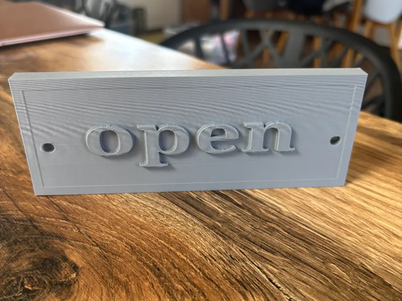 double sided sign 