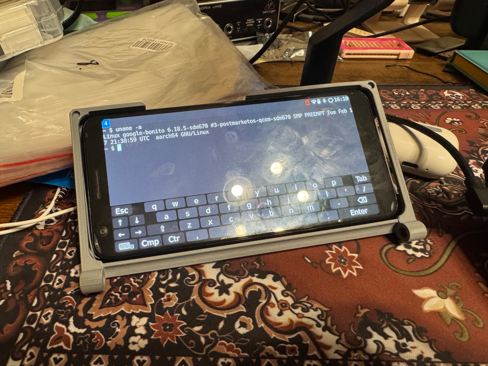 Pixel 3a XL Palmtop Cyberdeck Case