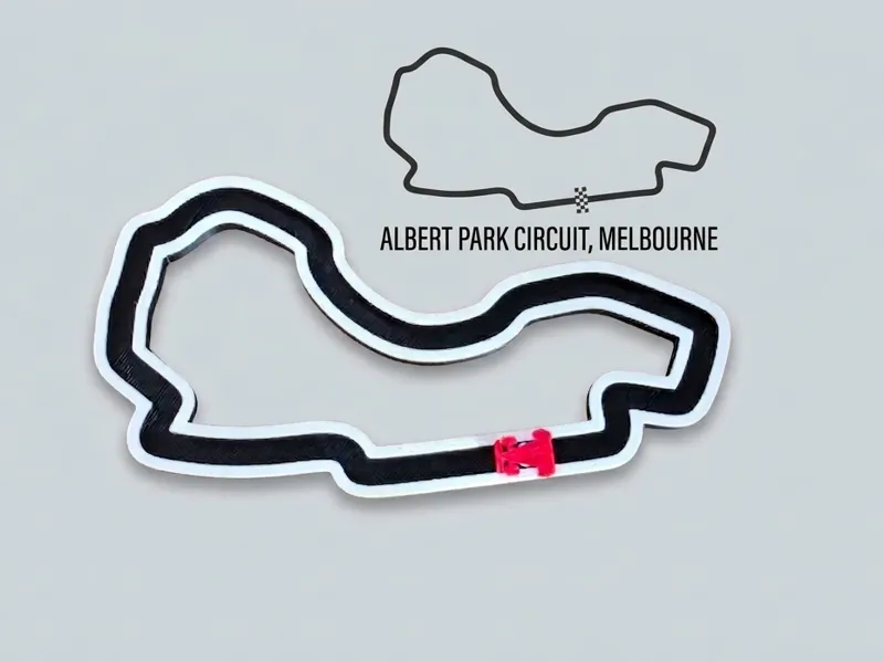 F1 circuit-shaped slider