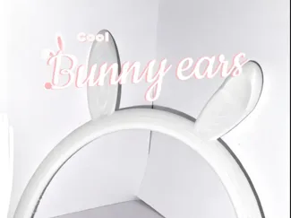 Cool easter bunny ear headband!