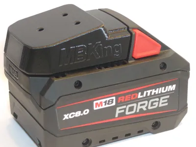M18 Battery Holder — Covered Terminal Protection