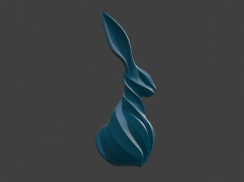 Minimalist Twist Bunny