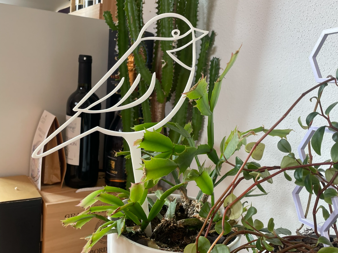 Bird Silhouette Stake Pot